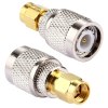 TNC Male to SMA Male Adapter | RF Coaxial Connector | 50 Ohm Straight TNC to SMA Converter - Pack of 2