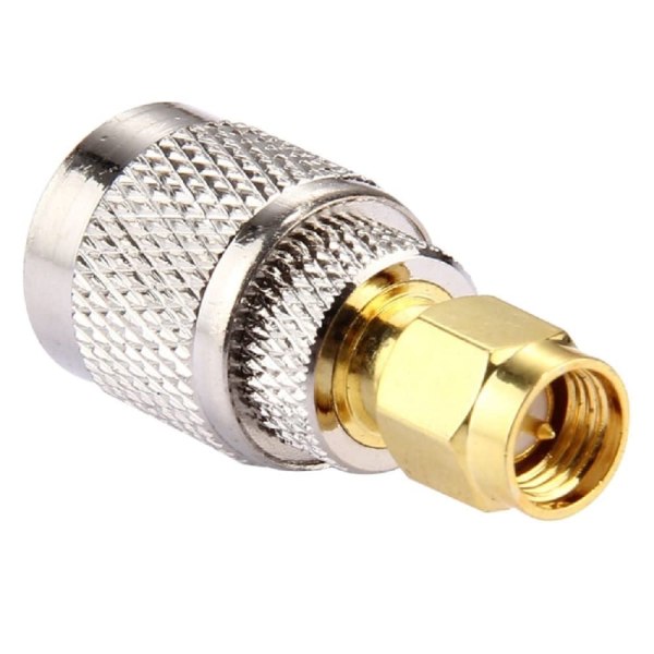 TNC Male to SMA Male Adapter | RF Coaxial Connector | 50 Ohm Straight TNC to SMA Converter - Pack of 2