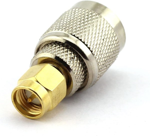 TNC Male to SMA Male Adapter | RF Coaxial Connector | 50 Ohm Straight TNC to SMA Converter - Pack of 2