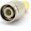 TNC Male to SMA Male Adapter | RF Coaxial Connector | 50 Ohm Straight TNC to SMA Converter - Pack of 2