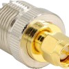 UHF Female to SMA Male Adapter | SO-239 to SMA-M Coaxial RF Connector - (Pack of 2)