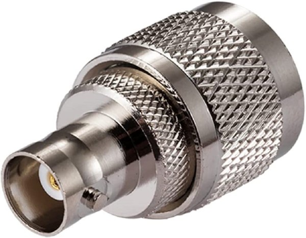 UHF Male to BNC Female Adapter | PL-259 to BNC RF Coax Connector | UHF to BNC Jointer - Pack of 2