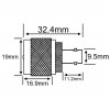 UHF Male to BNC Female Adapter | PL-259 to BNC RF Coax Connector | UHF to BNC Jointer - Pack of 2