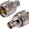 UHF Male to BNC Female Adapter | PL-259 to BNC RF Coax Connector | UHF to BNC Jointer - Pack of 2