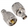 UHF Male to BNC Female Adapter | PL-259 to BNC RF Coax Connector | UHF to BNC Jointer - Pack of 2