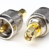 UHF Male to SMA Male RF Coax Adapter | PL-259 to SMA-M Connector | UHF to SMA Male Converter - Pack of 2