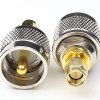 UHF Male to SMA Male RF Coax Adapter | PL-259 to SMA-M Connector | UHF to SMA Male Converter - Pack of 2