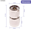 n male to uhf male adapter connector (3) N Male to UHF Male RF Coaxial Adapter | N to UHF PL-259 Connector | Pack of 2