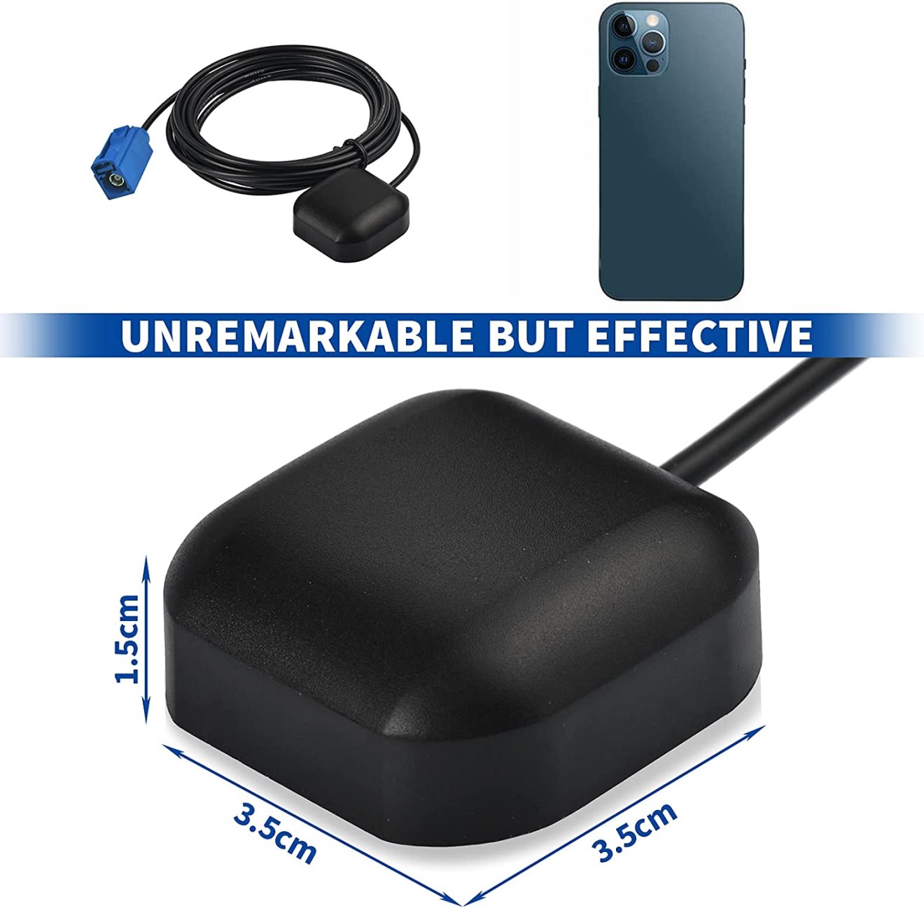 thumbnail image 2 of Universal Active Roof Antenna With FAKRA Connector – FM/AM + GPS Navigation 2 of 4
