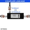 Two Way N Female Type 5dB Coupler | 5G Splitter for Coaxial Cable and RF Equipments- 690-3800MHz