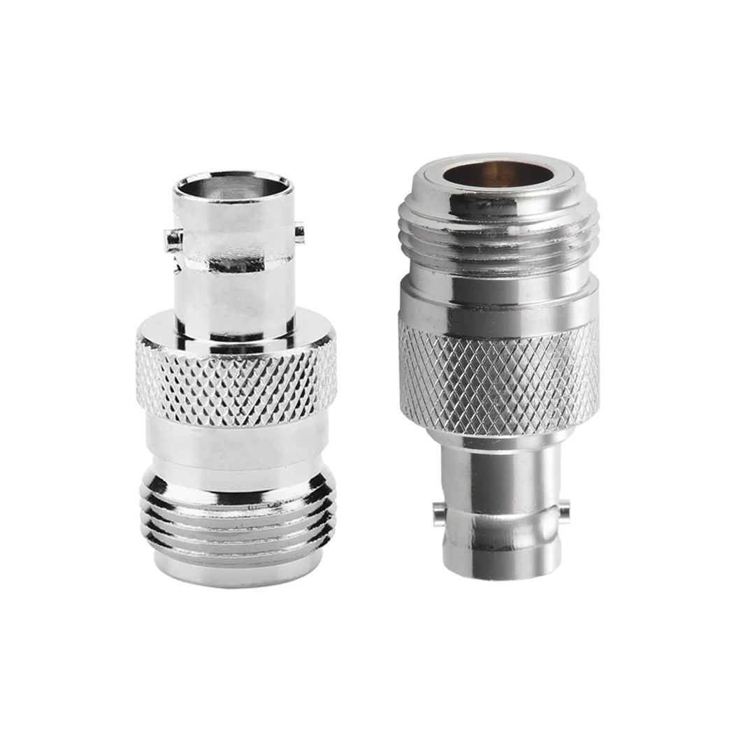 BNC female to N-type female adapter, RF signal converter, coaxial coupler for antenna, SDR interface jointer, N-type jack BNC port connector, 50 ohm coaxial bridge, CCTV signal extension tool, NETBOON RF adapter, professional RF transition connector, radio communication adapter, gold contact coaxial connector, lab-grade RF tool