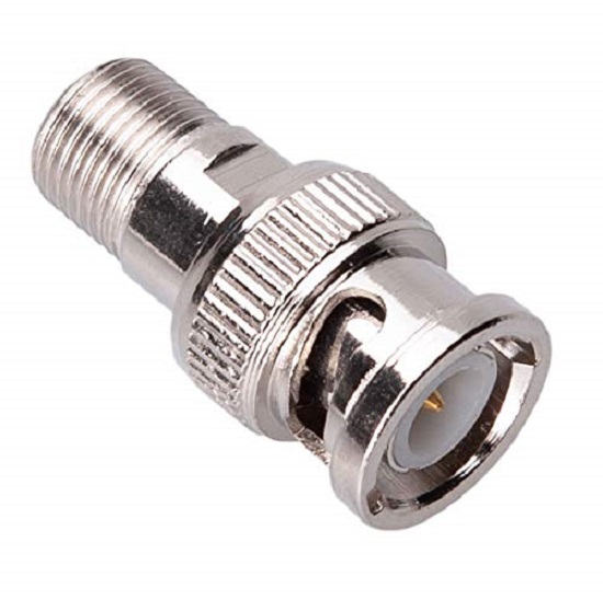 NETBOON BNC Male to F-Type Female Adapter | RF Coaxial Connector | BNC to F-Type Jack Converter - Pack of 2