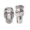 NETBOON BNC Male to F-Type Female Adapter | Pack of 2 | RF Coaxial Connector | BNC to F-Type Jack Converter for CCTV, TV Antenna, DVR, Cable Box, Signal Splitters