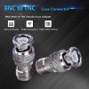 BNC Male to TNC Female Adapter | RF Coaxial Connector | 50 Ohm Straight BNC to TNC Converter Jointer -  Pack of 2