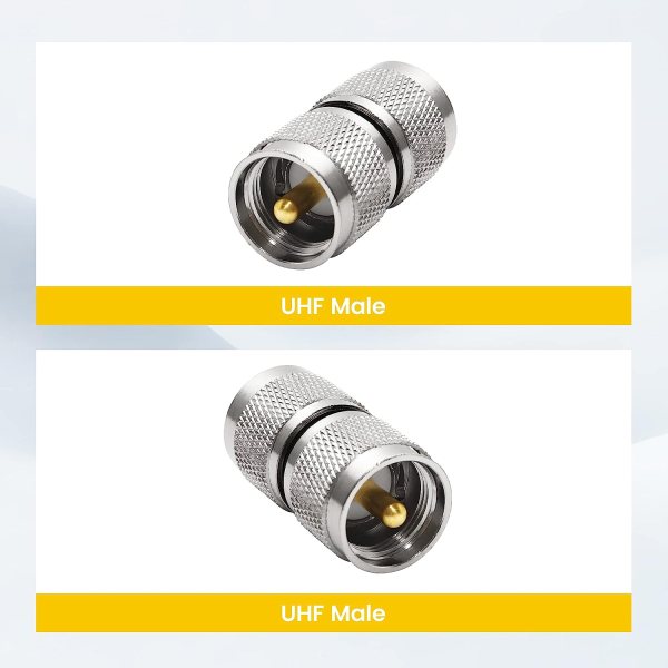 UHF Male to UHF Male Adapter
