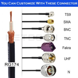 RG 174 Cable Diffrent Connector