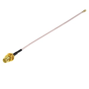 UFL IPX IPEX to RP SMA Female RG 178 Coaxial Pigtail Jumper Cable for Mini PCI | GPS | Wi-Fi Router-Pack of 2