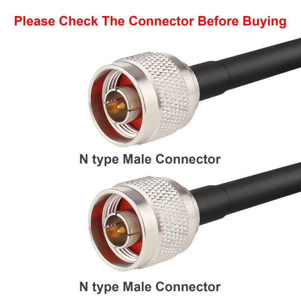 HLF200 RF Coaxial Cable Assembly N Male to N Male Connector
