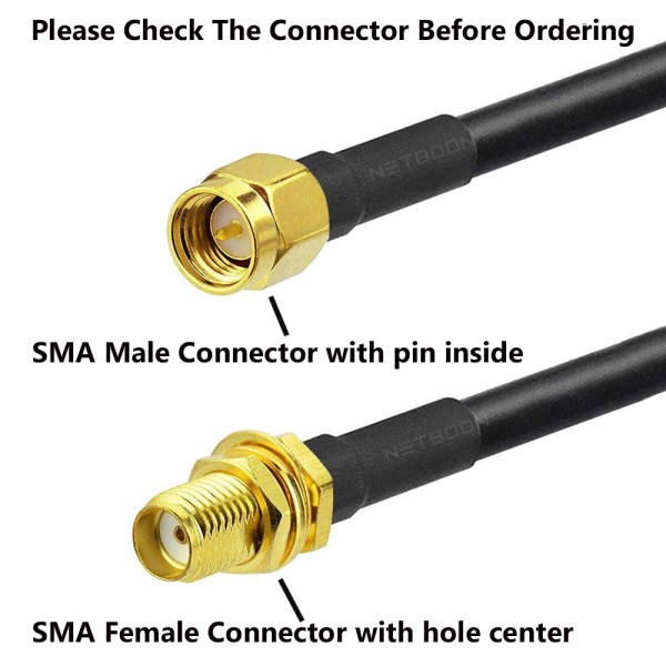 SMA Male to SMA Female with LMR 200 Cable 5 SMA Male to SMA Female with LMR 200 Cable