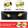 SMA Male to SMA Female with LMR 200 Cable 6 SMA Male Female HLF 200 Extension Cable | 50 Ohm SMA Female to SMA Male Coaxial Jack Cable