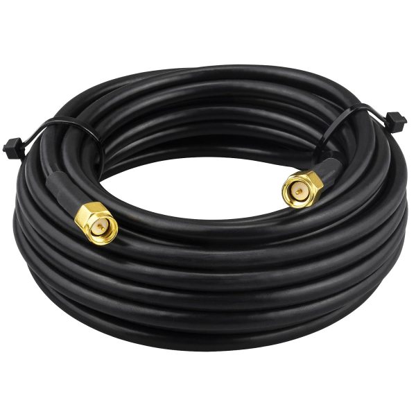 SMA Male to SMA Male with LMR 200 Cable