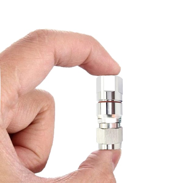UHF male clamp connector for cable 6th UHF Male Clamp Coaxial Connector | PL259 RF Plug for 1/2" Half inch Feeder Cable - PACK OF 2