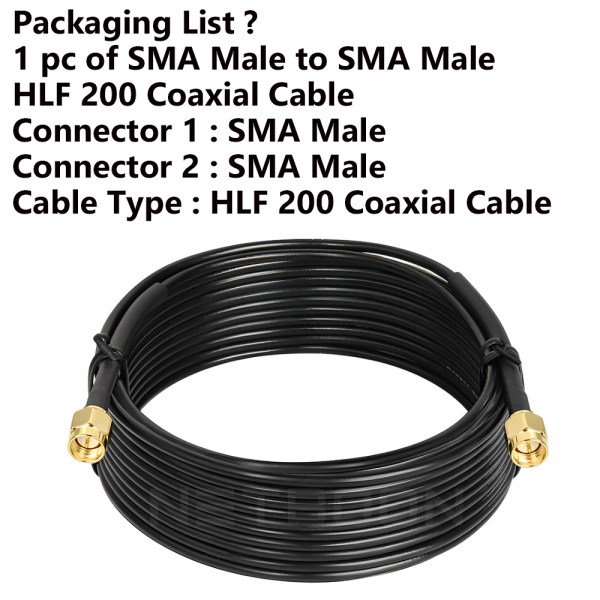 HLF 200 Cable with SMA Male to SMA Male Connector