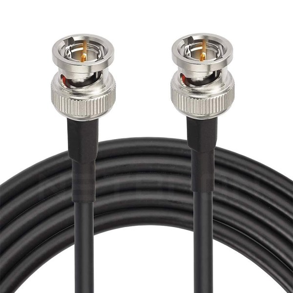 HLF 200 Flexible Coaxial Cable with BNC to BNC Male Plug RF Connectors for CCTV | Video Surveillance System