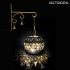 Dhoop Holder 5 Handmade Wall Hanging Degchi Dhoop Holder with (1 Tea Light Candle + 1 String Light) for Yoga Room, Devotion Room, Children Room