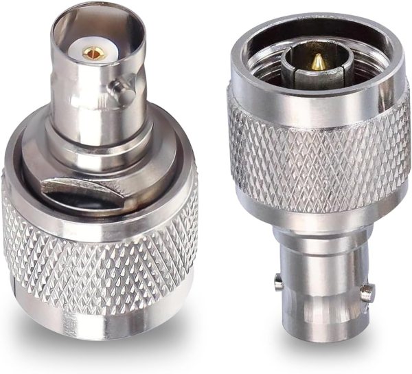 N Male to BNC Female RF Coaxial Adapter BNC Jack to N Plug Barrel Connector