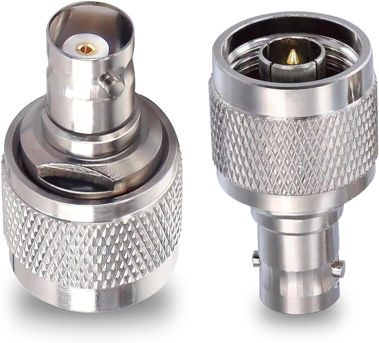 N Male to BNC Female RF Coaxial Adapter BNC Jack to N Plug Barrel Connector