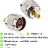 N Male to SMA Female Coaxial Adapter | Pack of 2