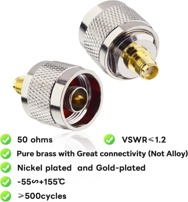 Shop Adapter Coaxial N Type Female To SMA Male Online In Australia - Foto 9