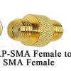 SMA Female to RP SMA Female 5 SMA Female to RP-SMA Female RF Adapter Connector | Coaxial Coupler – Pack of 2