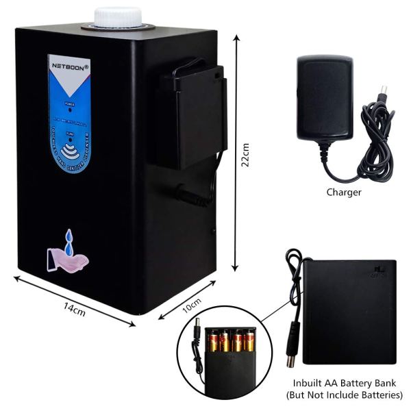 Sanitizer Dispenser 4 Wall Mounted Touch-Free Hand Sanitizer Machine Stainless Steel Dispenser