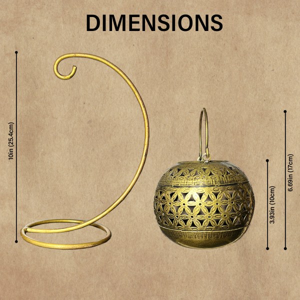 Tabletop Dhoop Incense Burner Home Decorative Accessory with ( 1 Tea Light Candle + 1 String Light) for Library, Study Table, Reception, Office Desk