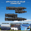 2 way branch connector Without MC4 connector (4) (1) Solar Two Way, 2 in 1 Branch Connector for Solar Generator Battery Pack Inverter Charger Power Station-1Pair