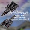 MC4 T3 Branche Photovoltaic Connector, 3 Way Solar Jointer-1 Pair