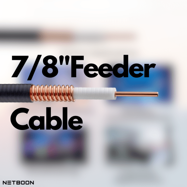 7/8” Flex RF Coaxial Cable Wire for Ham Radio, Security Cameras