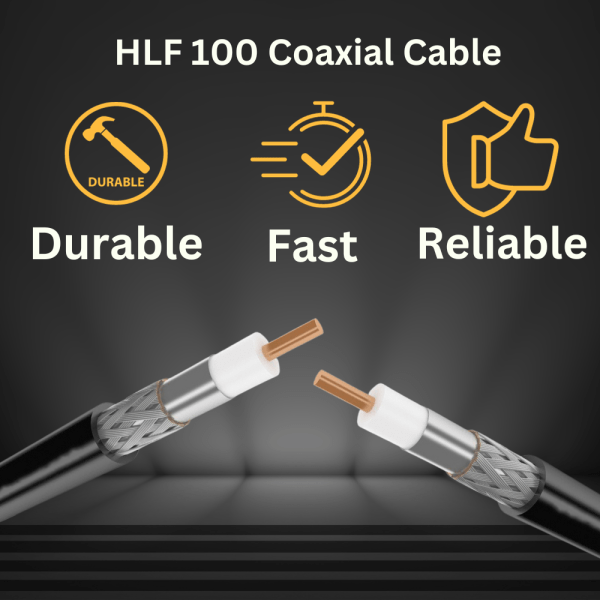 HLF 100 Flexible Coaxial Cable for Radio and Marine Applications