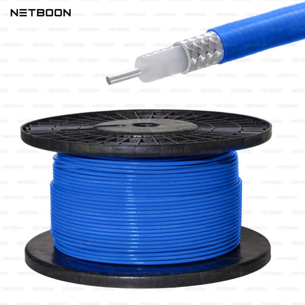 NETBOON RG141 RF Coaxial Cable Frequency Support up to 18GHz Low Loss, High-Performance, Flexible Cable for Laboratory, Aerospace, Military & Communication (7) RG 141 SUCO Flex Coaxial Extension Cable