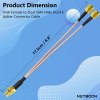 RP SMA Female to Dual SMA Male RG 316 Cable 4 RP SMA Female to Dual SMA Male V Type RG 316 Coaxial Splitter Cable- 15cm