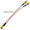 SMA Male to Dual SMA Female RG 316 Cable 5 SMA Male to Dual SMA Female Splitter Cable V Type SMA Wire for Antenna Router Modem-15cm