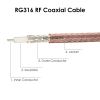Low Loss RG316 Flexible RF Antenna Extender Coaxial Cable with SMA Male to SMA Female Connector for Indoor/Outdoor, Jumper Cable Assemblies