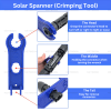 MC4 Spanner, Solar Panel Wrench, Assemble and Disassemble Tool for Photovoltaic Connector Secure Tight Connection-1 Pair