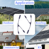 Photovoltaic System Y Type Parallel Connectors for Two Solar Panels Installation