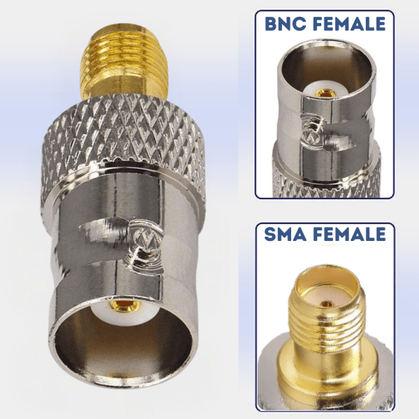 BNC FEMALE TO SMA FEMALE