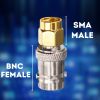 BNC FEMALE TO SMA MALE ADAPTER 1000x1000 (3) BNC Female to SMA Male Adapter | 50 Ohm RF Coaxial Connector | SMA Plug to BNC Jack Converter - PACK OF 2