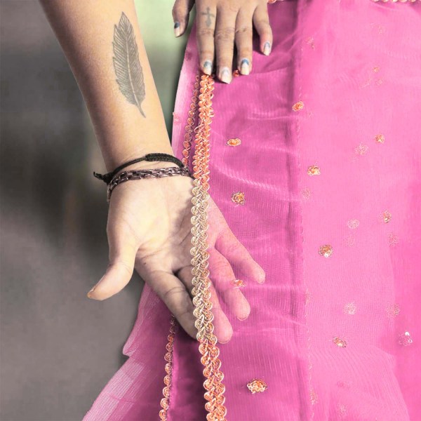 Bridal Fashion Trends Timeless Elegance 1 (4) Customized Bride Entry Dupatta | Latest Collection of Personalized Bride Groom Name Chunni | Make Your Day Special-Magenta