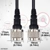 LMR 300 Cable with N Male to N Male Connector 4 HLF 300 Low Loss Flexible Jumper Wire with N Male to N Male Connector for Mobile Phone Signal Booster, Antennas, Amplifier